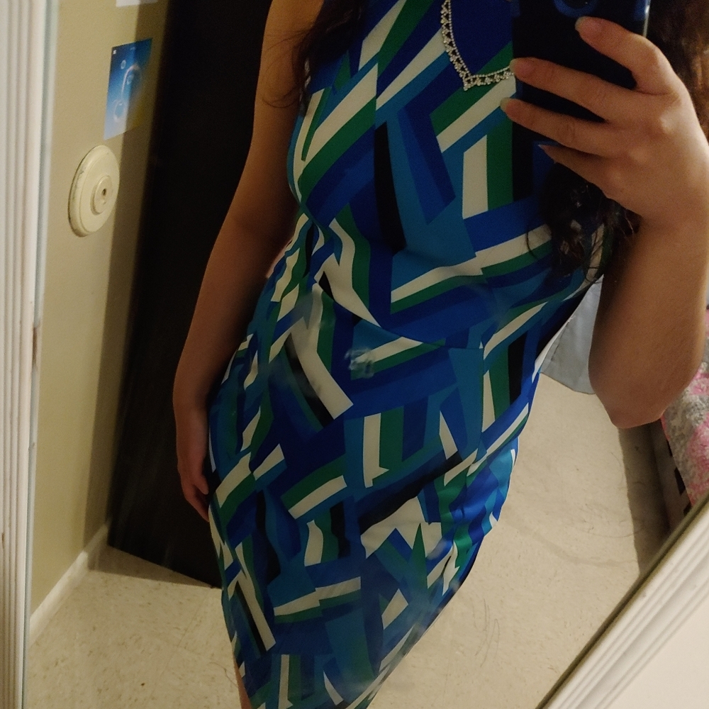 Calvin Klein formal midi dress